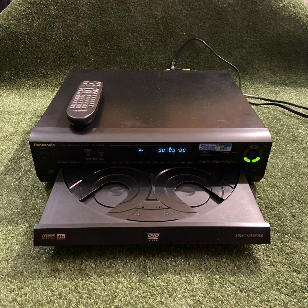 Vintage Panasonic DVD/CD Player 5 Disc Changer CD-R/RW Playback MP3